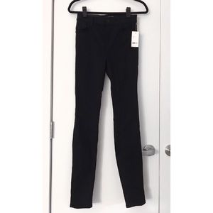 J Brand Maria High Rise Skinny Jean in Black